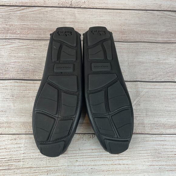 Coach C Coin Mens Sz 7.5D Leather Driver Loafers Black - TRIED ON ONLY - Picture 8 of 11